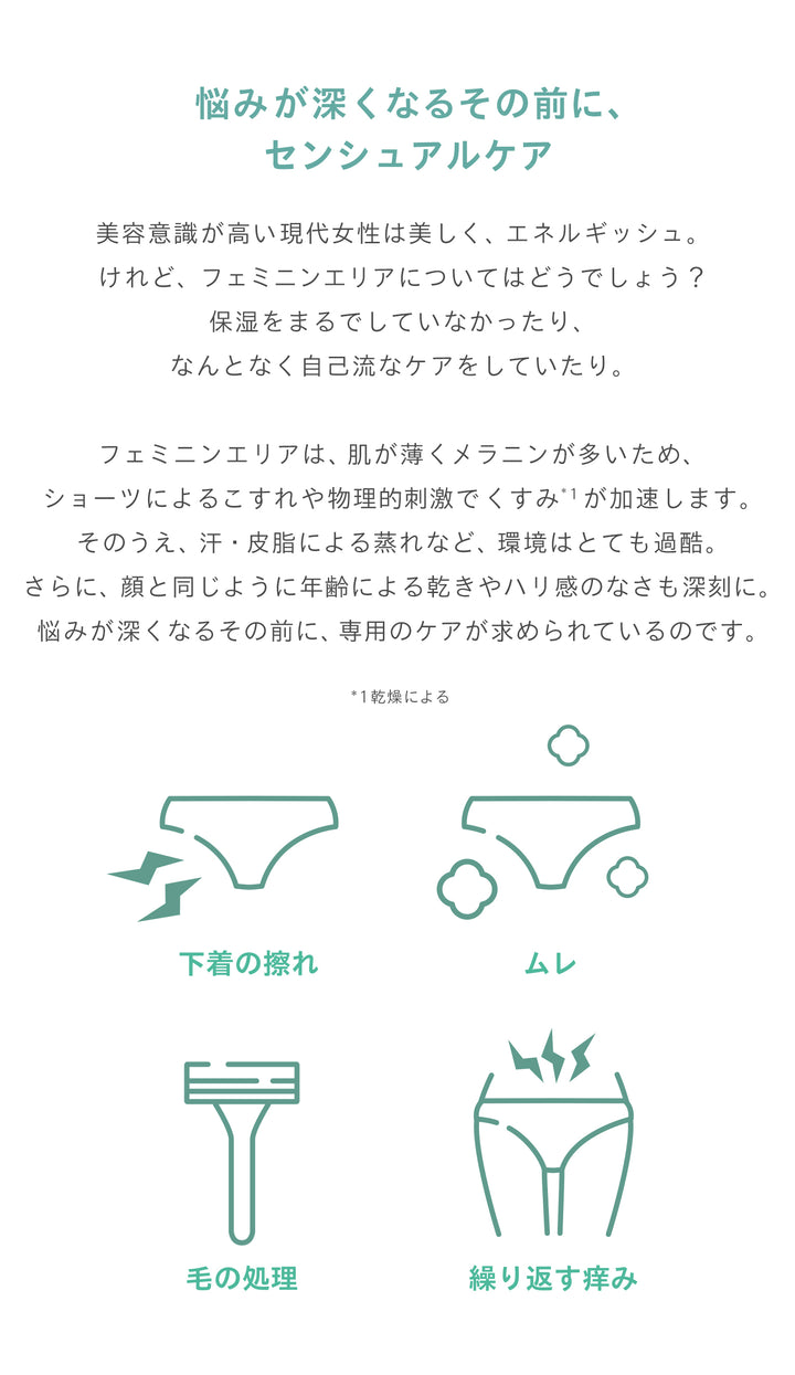 フェミニンデュオセラム<br>デリケートゾーン美容液<br>乾燥・くすみケア 高保湿セラム