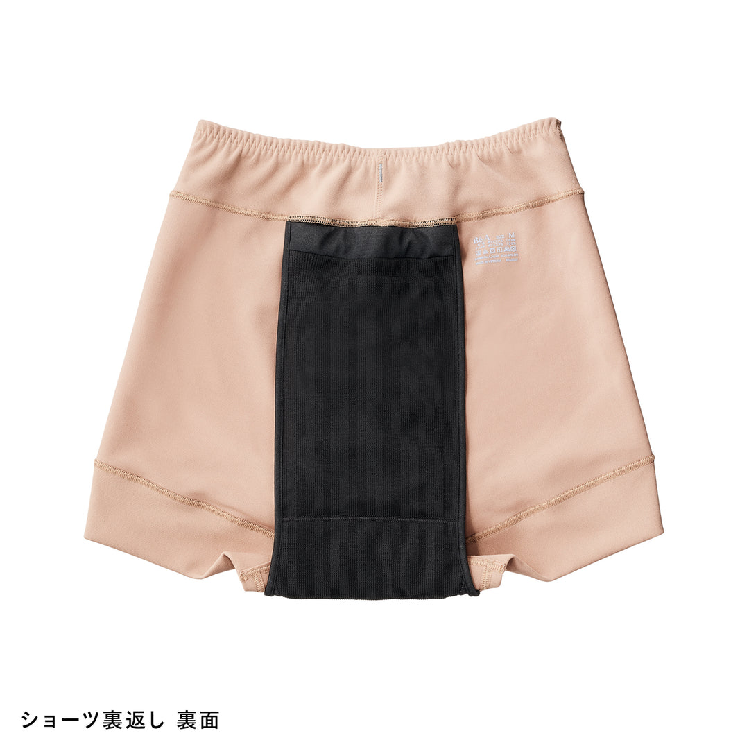 【多い日・長時間】<br>ベア シグネチャーショーツ 04<br>約125ml超吸収 普通〜多い日<br>長時間対応 フルカバー設計<br>