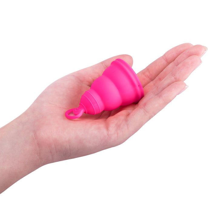 【初心者・コンパクト】<br> リリーカップ1<br> 約15ml 少ない〜普通の日<br> 折りたたみOK 持ち運びしやすい やわらか設計