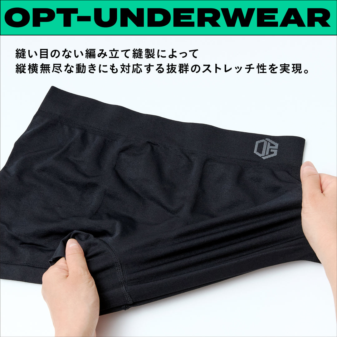 【中量〜多い日向け】<br>オプト 吸収型ボクサーショーツ<br>約65ml吸水 中量〜多い日<br>ボクサータイプ しっかりホールド<br>